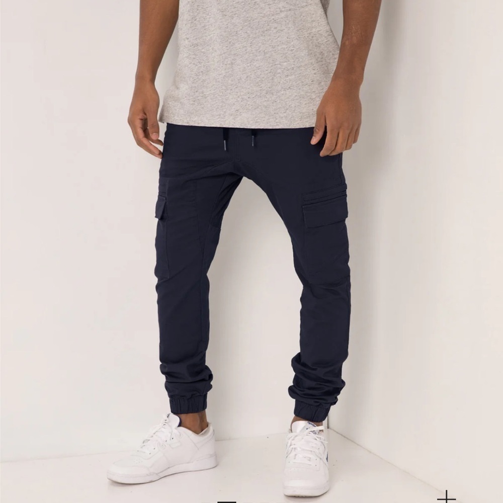 ZANEROBE Supershot Navy Cargo Jogger Pants SZ 34